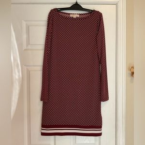 Women Michael Kors long sleeve dress polka dot Size XS